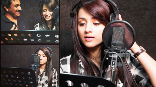 heroine trisha,trisha sings a song for nayaki movie,trisha latest movie nayaki,nayaki in telugu and tamil,nayaki music director raghu kunche  పాటల విషయంలో అది రిపీట్‌ అవుతోంది.! 